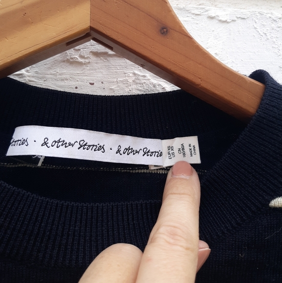 & Other Stories Wool Stripe Sweater XS - Picture 3 of 7